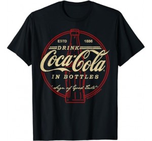 Coca Cola Drink In Bottles Vintage Logo T-Shirt